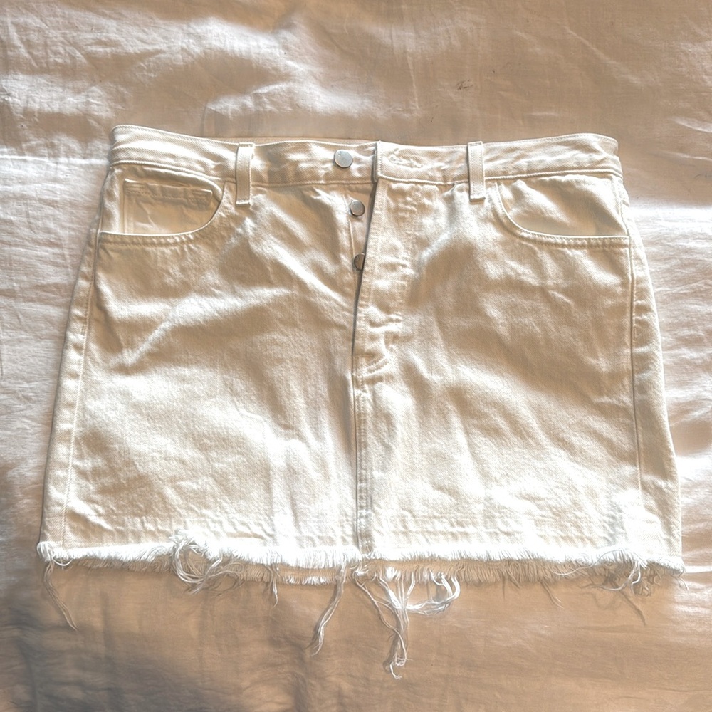 JBrand denim white skirt